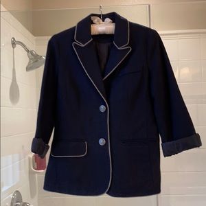 Navy wool blazer